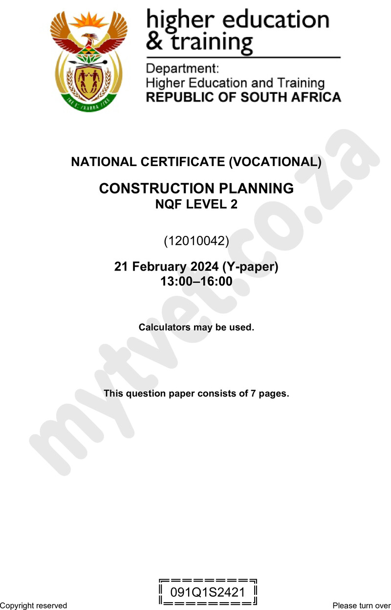 Nc590 Construction Planning L2 QP Supp 2024