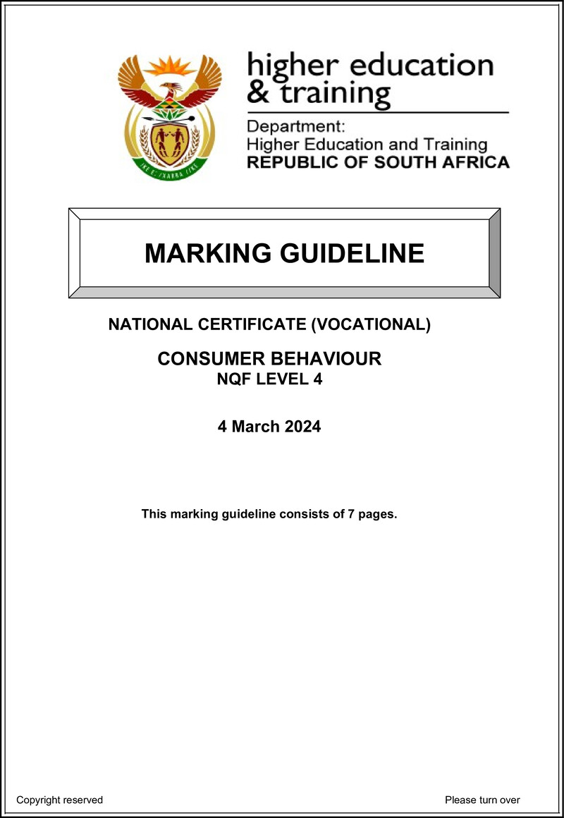 Nc650 Consumer Behaviour L4 Supp Memo 2024