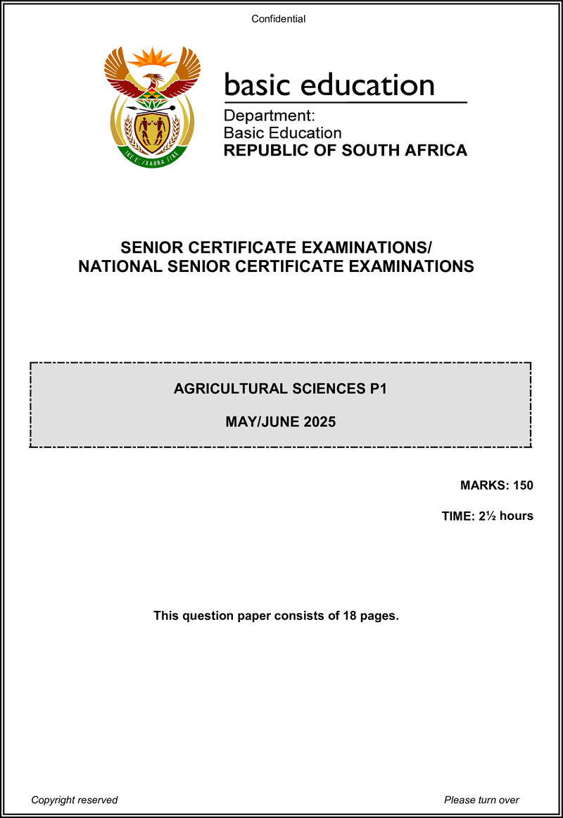 Agricultural Sciences P1 May June 2025 Eng Gr12