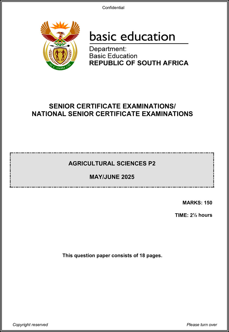Agricultural Sciences P2 May June 2025 Eng Gr12