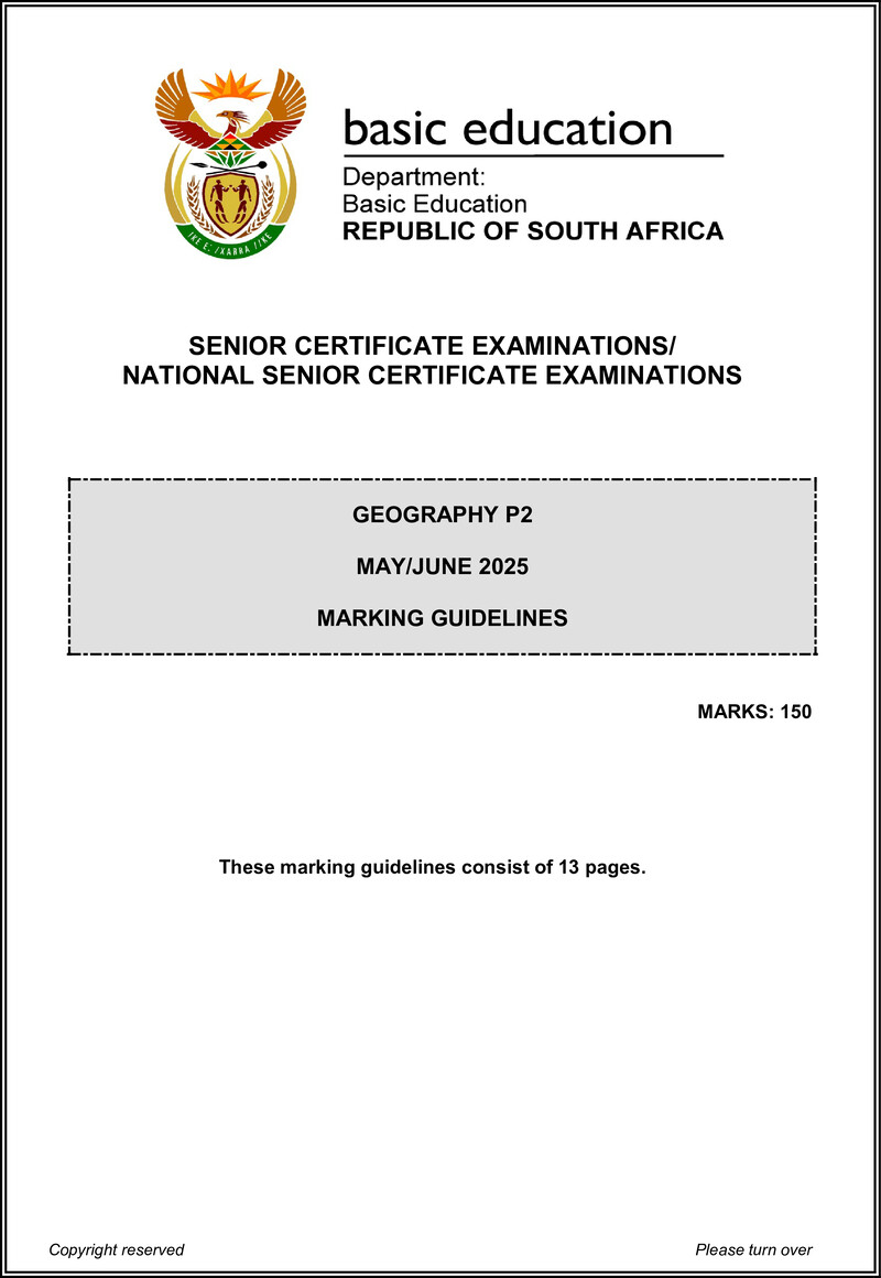 Geography P2 May June 2025 Mg Eng Gr12