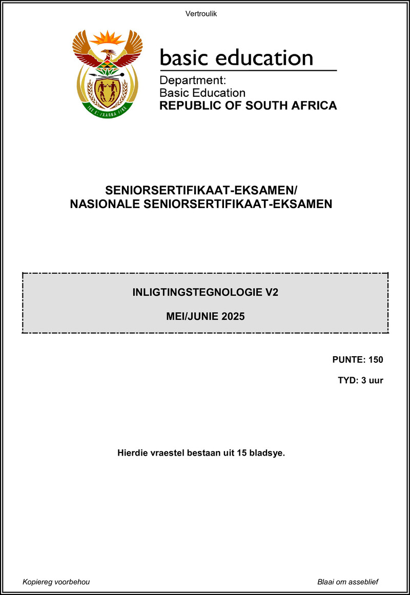 Information Technology P2 May June 2025 Afr Gr12