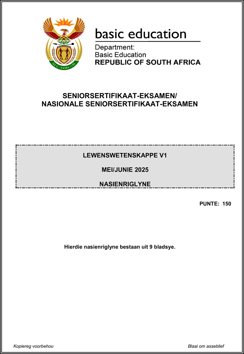 Life Sciences P1 May June 2025 Mg Afr Gr12