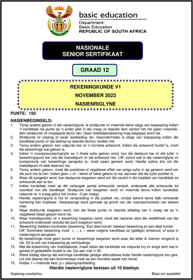 Accounting P1 Nov 2023 Mg Afr Gr12