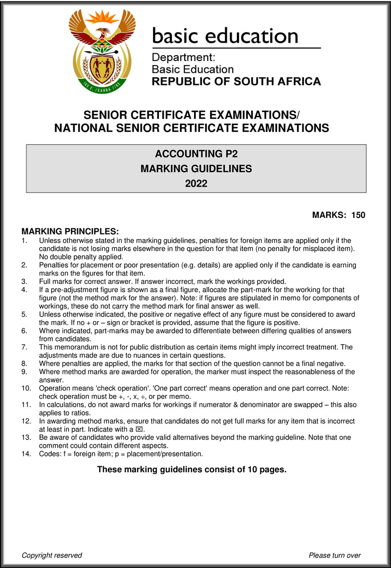Accounting P2 May June 2022 Mg Eng Gr12