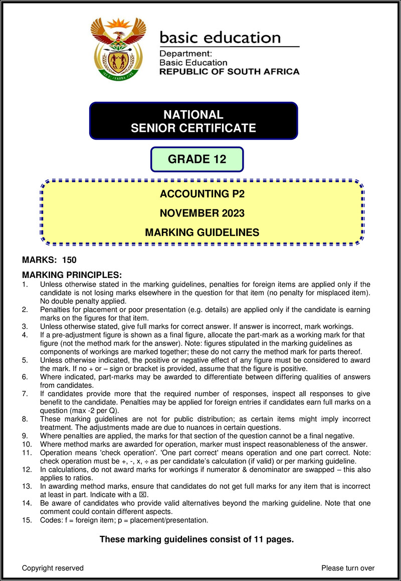 Accounting P2 Nov 2023 Mg Eng Gr12