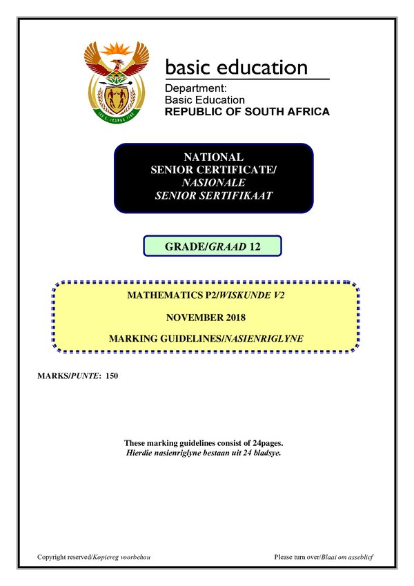 Memo 2 (Afrikaans English) Gr12