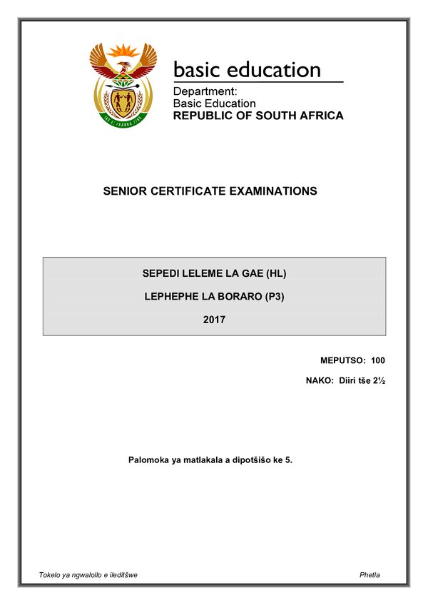 Sepedi Hl P3 Gr12