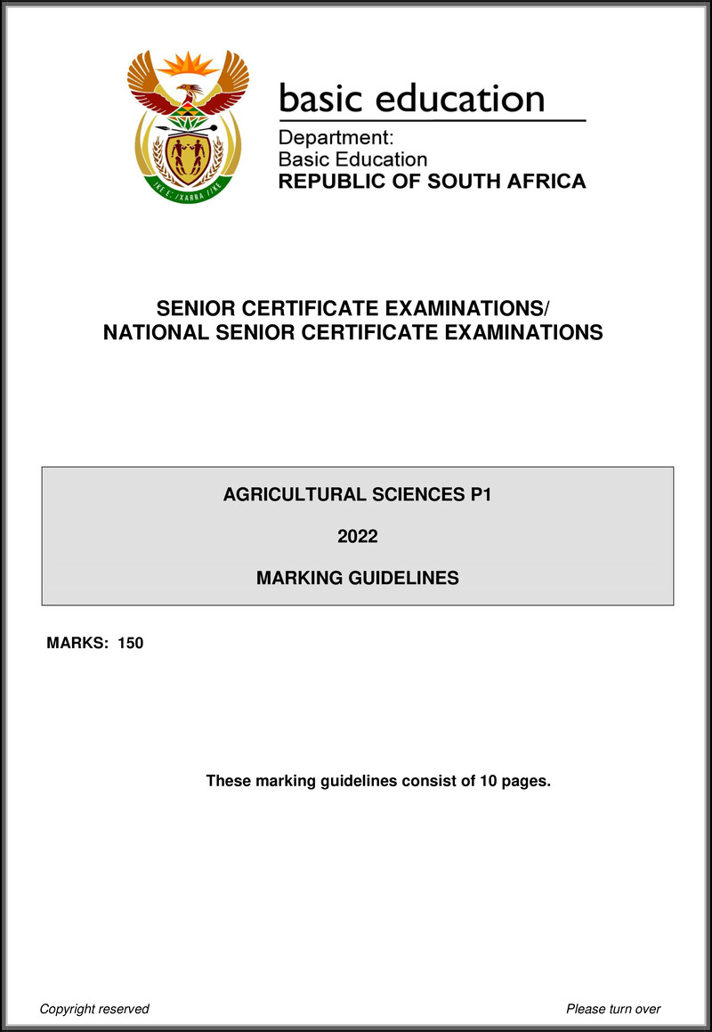Agricultural Sciences P1 May June 2022 Mg Eng Gr12