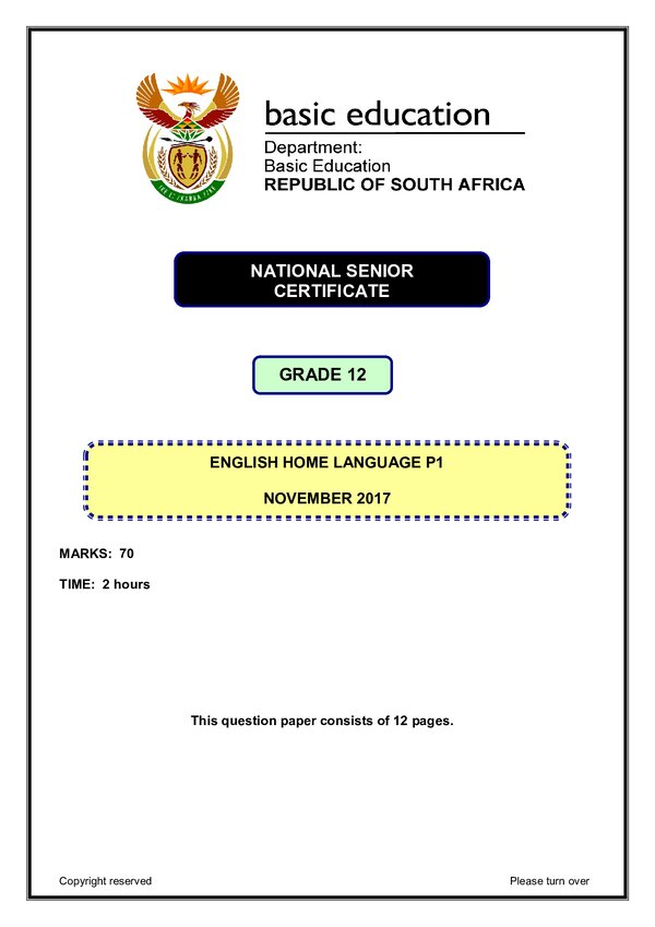 English Hl P1