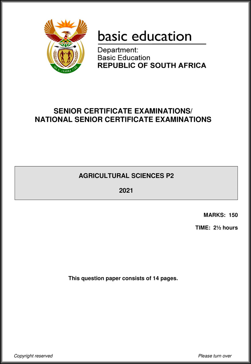 Agricultural Sciences P2 May June 2021 Eng Gr12