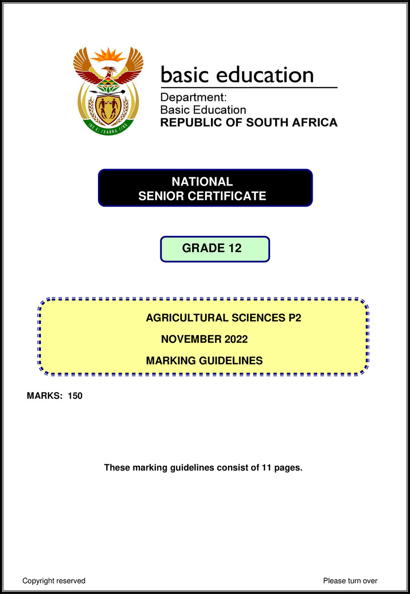 Agricultural Sciences P2 Nov 2022 Mg Eng Gr12