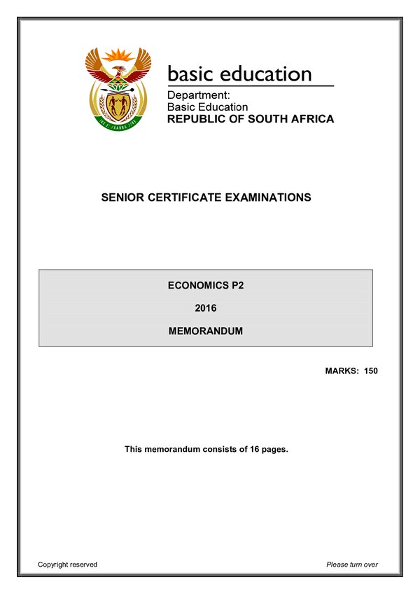 Economics Memo 2 (English)