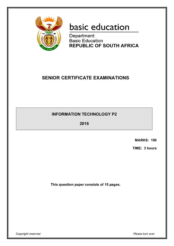 Information Technology Paper 2 (English)