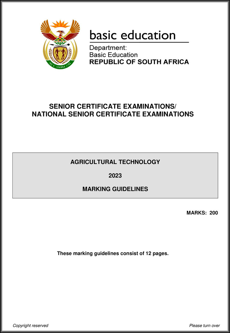 Agricultural Technology May June 2023 Mg Eng Gr12