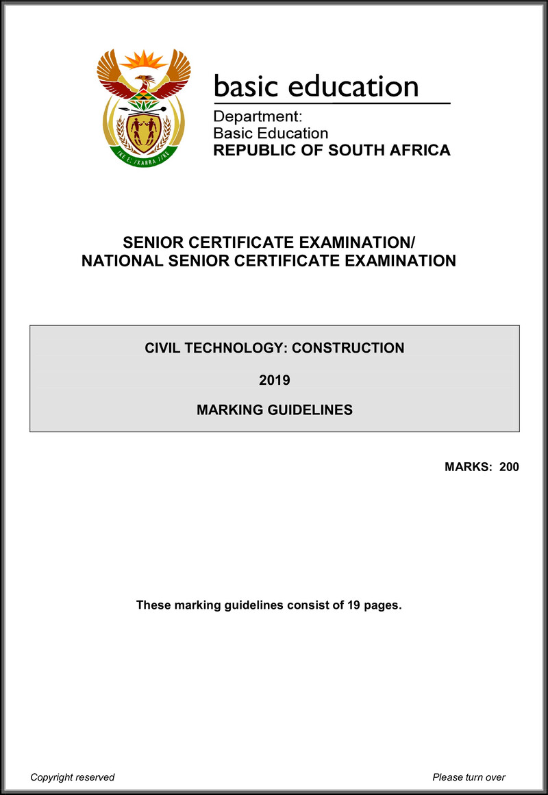 Civil Technology May June 2019 Construction Memo Eng Gr12