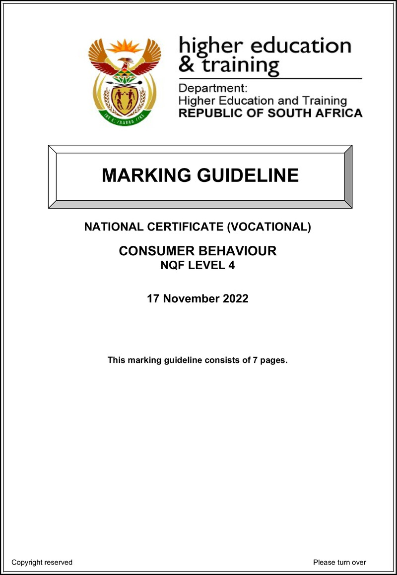 Nc650 Consumer Behaviour L4 Nov Memo 2022 Signed Off