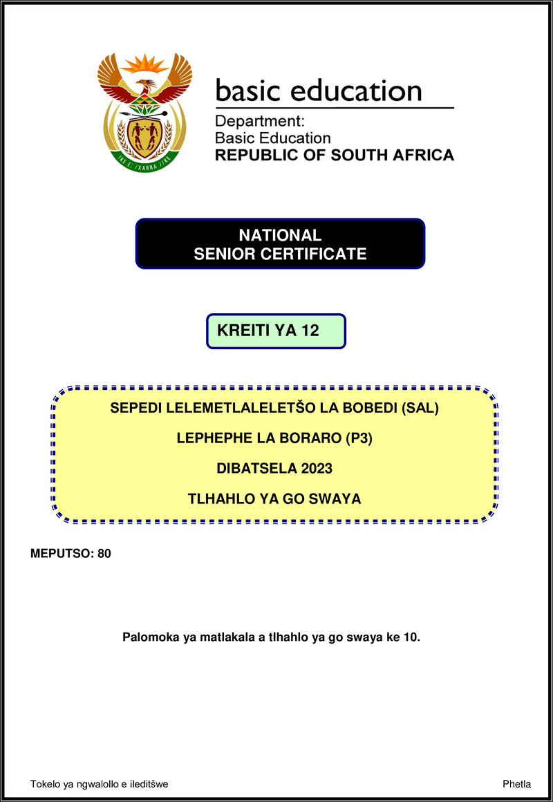 Sepedi Sal P3 Nov 2023 Mg Gr12