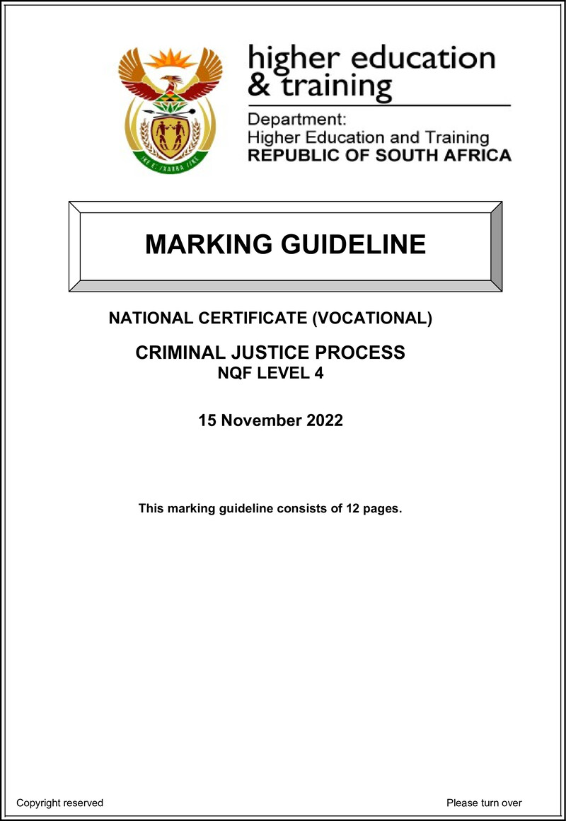 Nc690 Criminal Justice Process L4 Memo Nov 2022 Signed Off