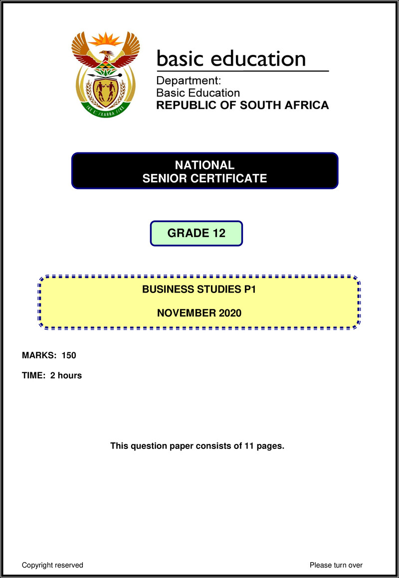 Business Studies P1 Nsc Nov 2020 Eng Gr12
