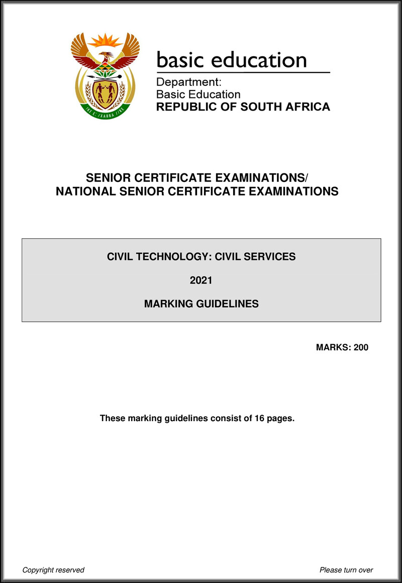 Civil Technology May June 2021 Civil Services Mg Eng Gr12