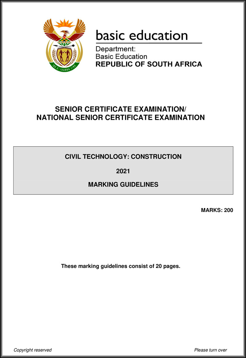Civil Technology May June 2021 Construction Mg Eng Gr12