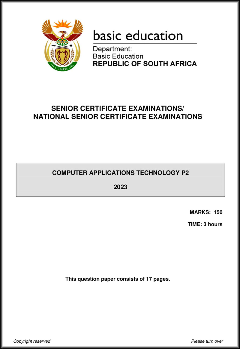 Computer Applications Technology P2 May June 2023 Eng Gr12