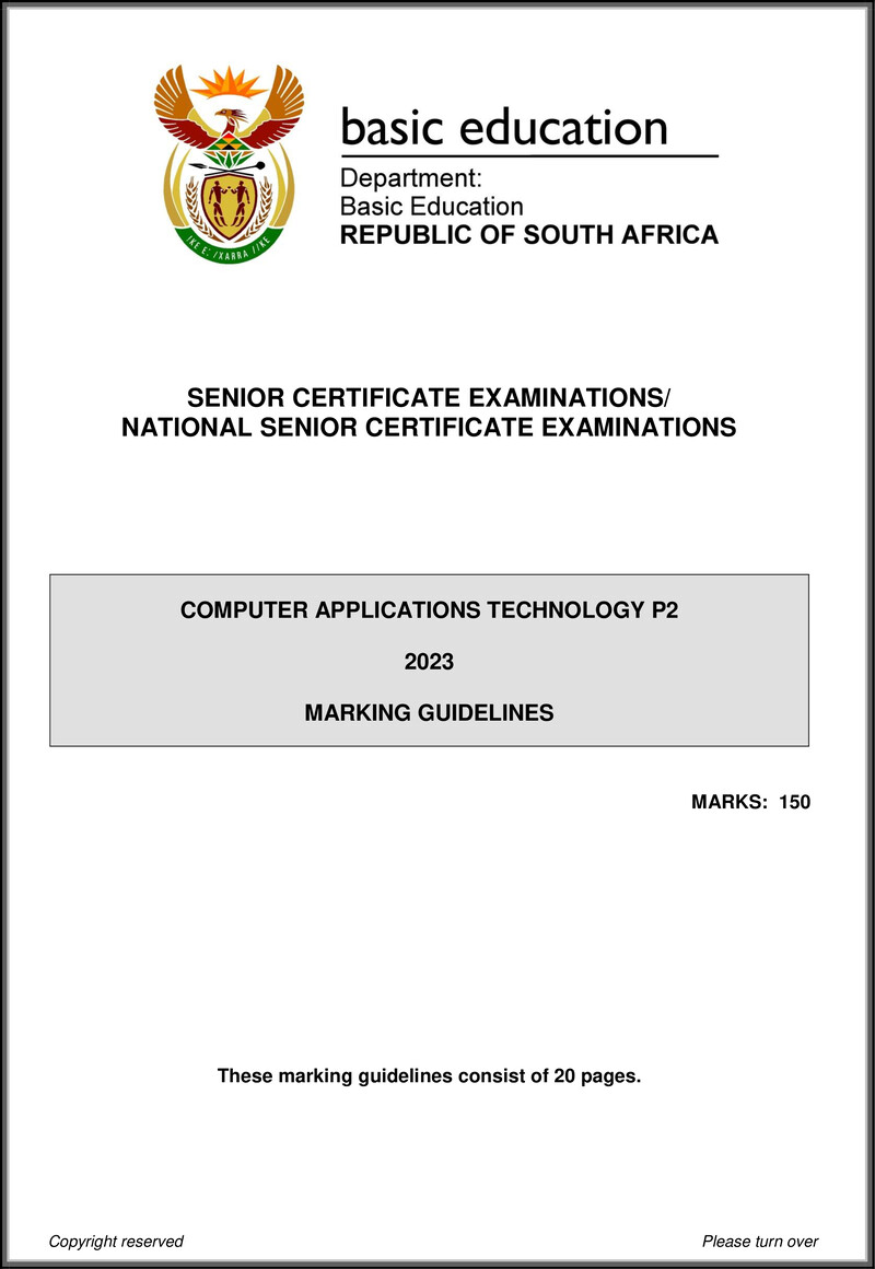 Computer Applications Technology P2 May June 2023 Mg Eng Gr12