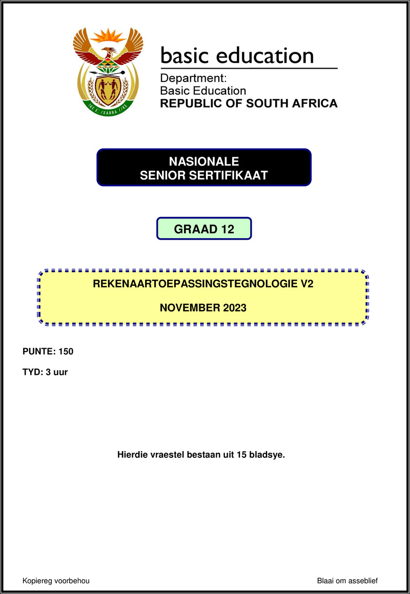 Computer Applications Technology P2 Nov 2023 Afr Gr12