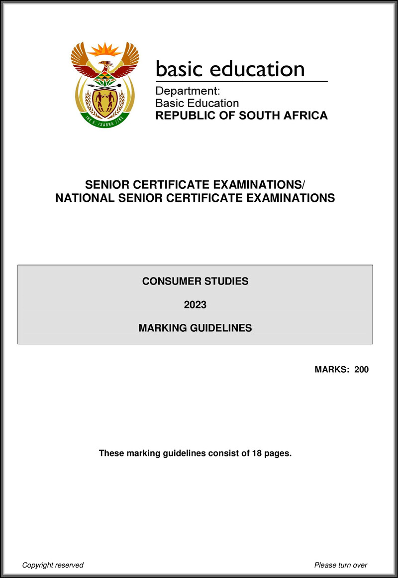 Consumer Studies May June 2023 Mg Eng Gr12