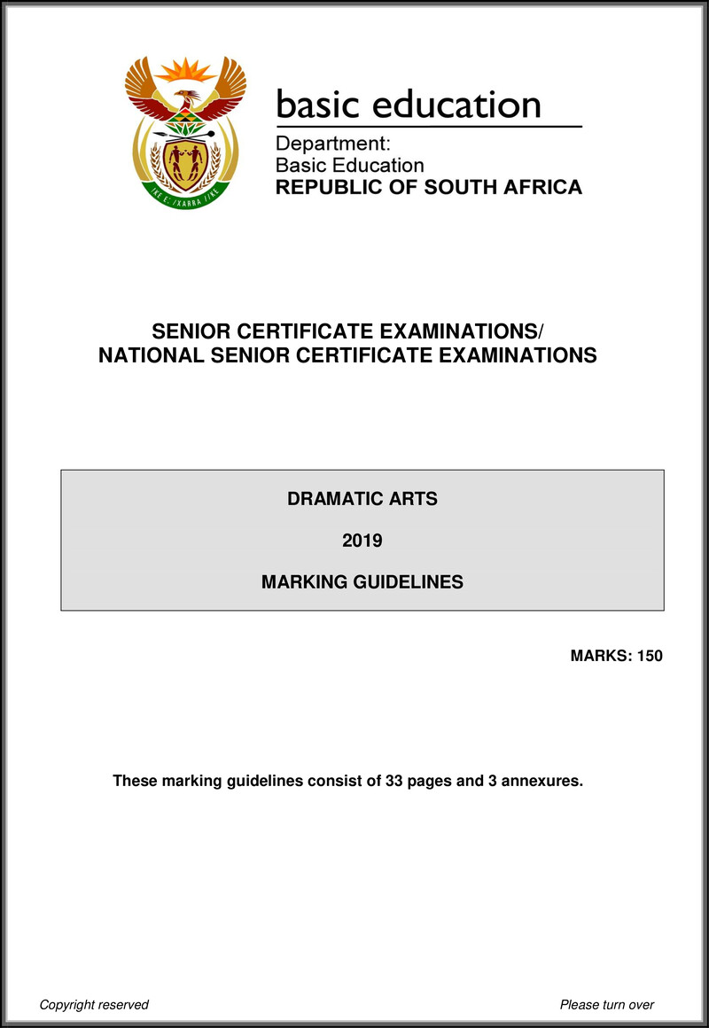 Dramatic Arts May June 2019 Memo Eng Gr12