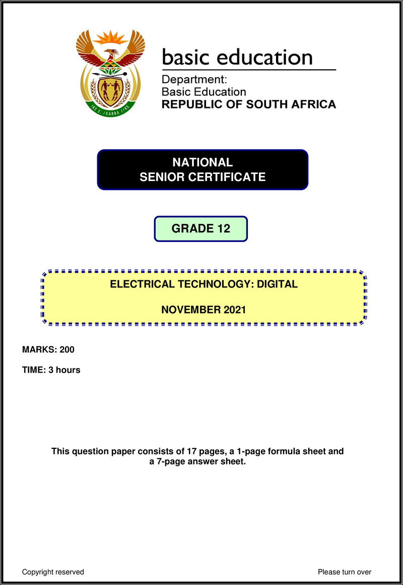 Electrical Technology Nov 2021 Digital Eng Gr12