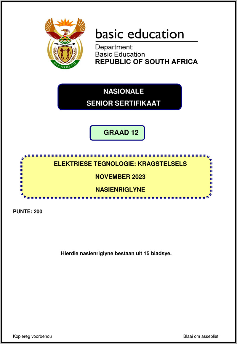 Electrical Technology Nov 2023 Power Systems Mg Afr Gr12