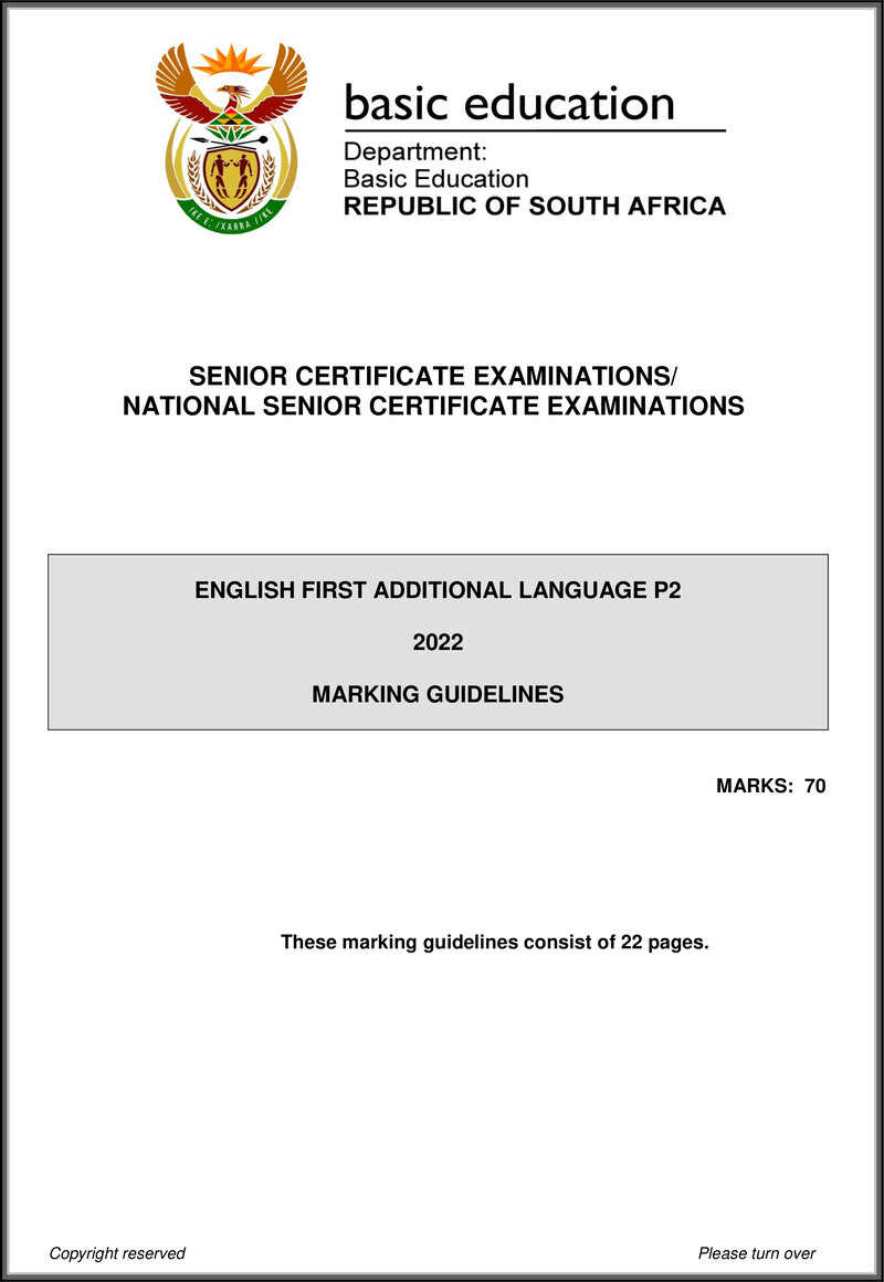 English Fal P2 May June 2022 Mg Gr12