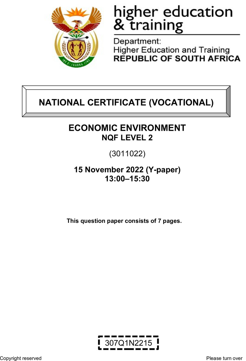 Nc850 Economic Environment L2 Nov QP 2022 Signed Off