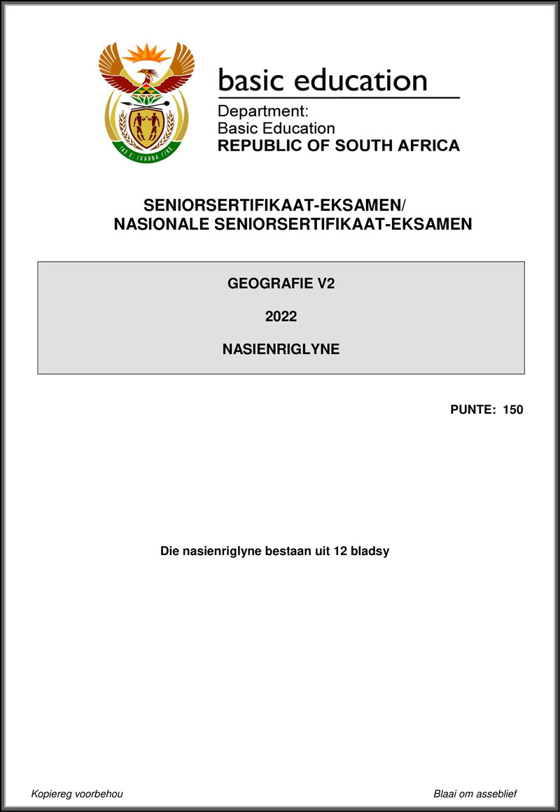 Geography P2 May June 2022 Mg Afr Gr12