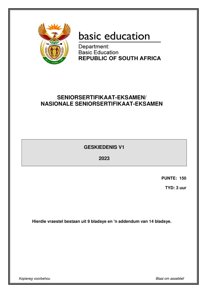 History P1 May June 2023 Afr Gr12