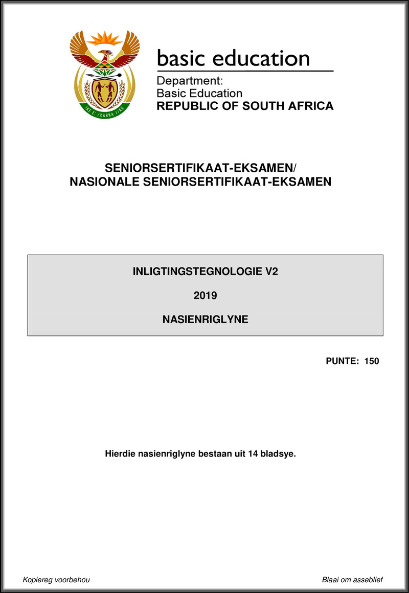 Information Technology P2 May June 2019 Memo Afr Gr12