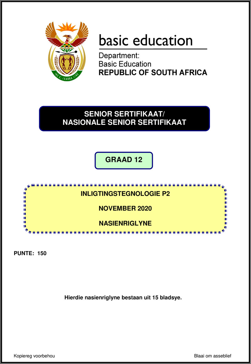 Information Technology P2 Nov 2020 Memo Afr Gr12