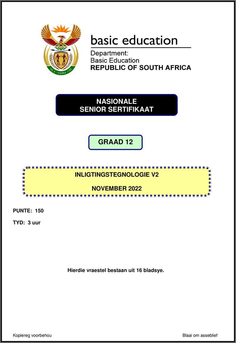 Information Technology P2 Nov 2022 Afr Gr12