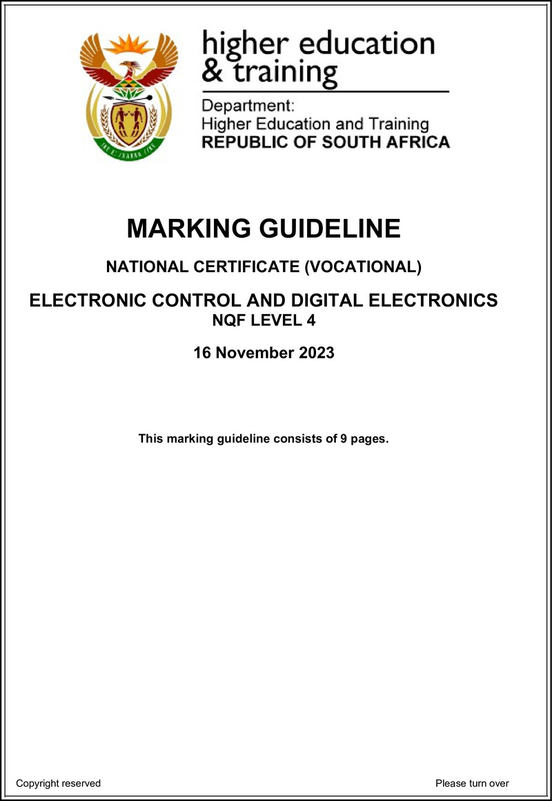 Nc980 Electronic Control And Digital Electronics L4 Memo Nov 2023 Sign