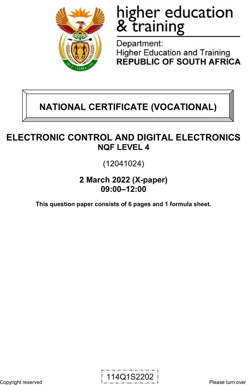 Nc980 Electronic Control And Digital Electronics L4 QP Sup Feb 2022 Signed Off