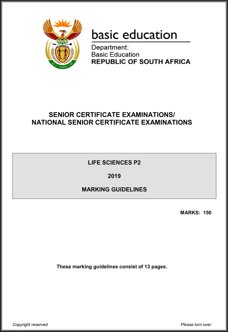 Life Sciences P2 May June 2019 Memo Eng Gr12