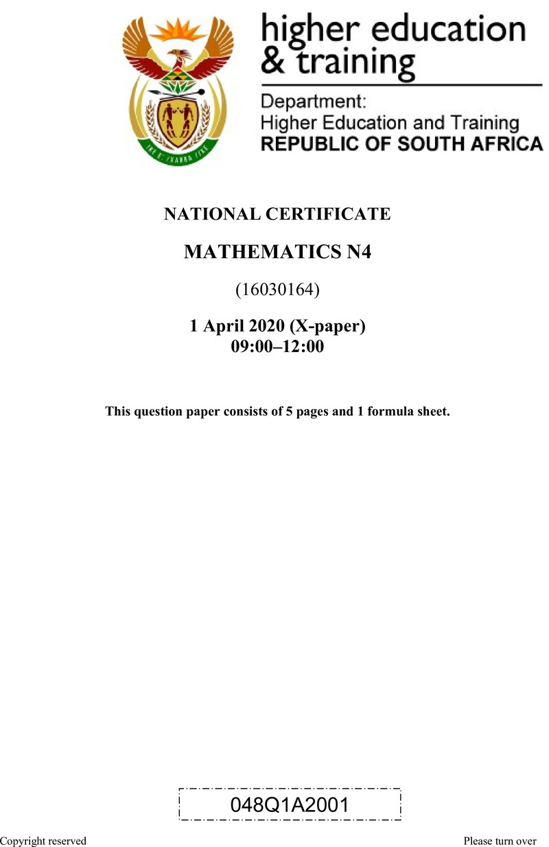 T1020 Mathematics N4 QP Apr 2020