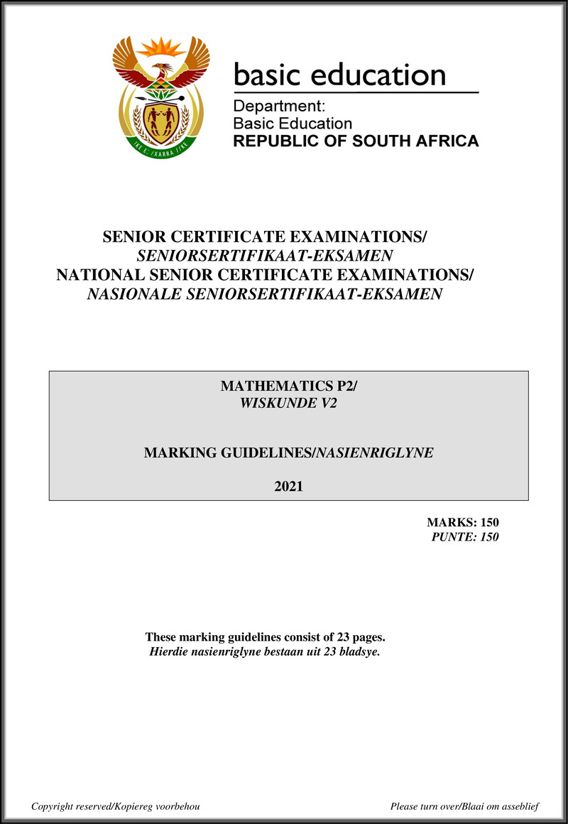 Mathematics P2 May June 2021 Mg Afr Eng Gr12