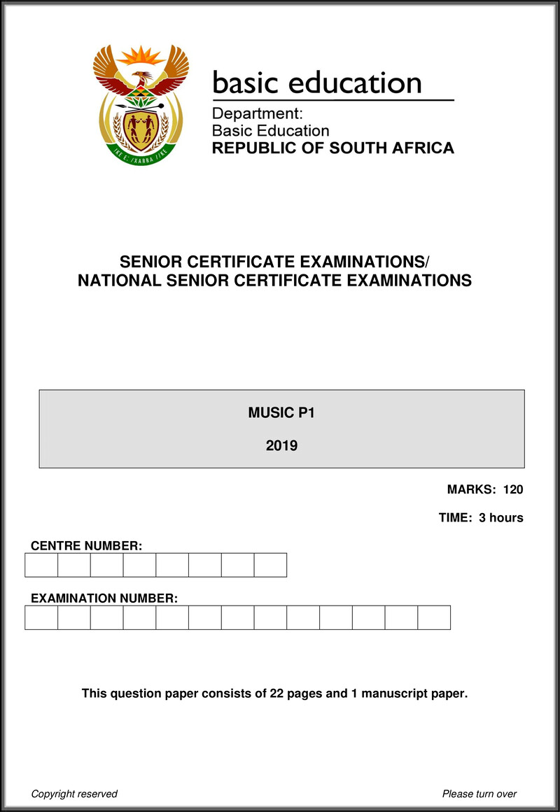 Music P1 May June 2019 Eng Gr12