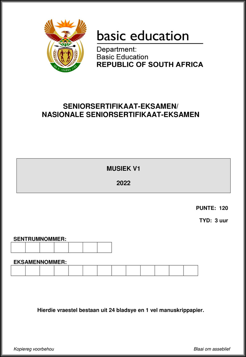 Music P1 May June 2022 Afr Gr12