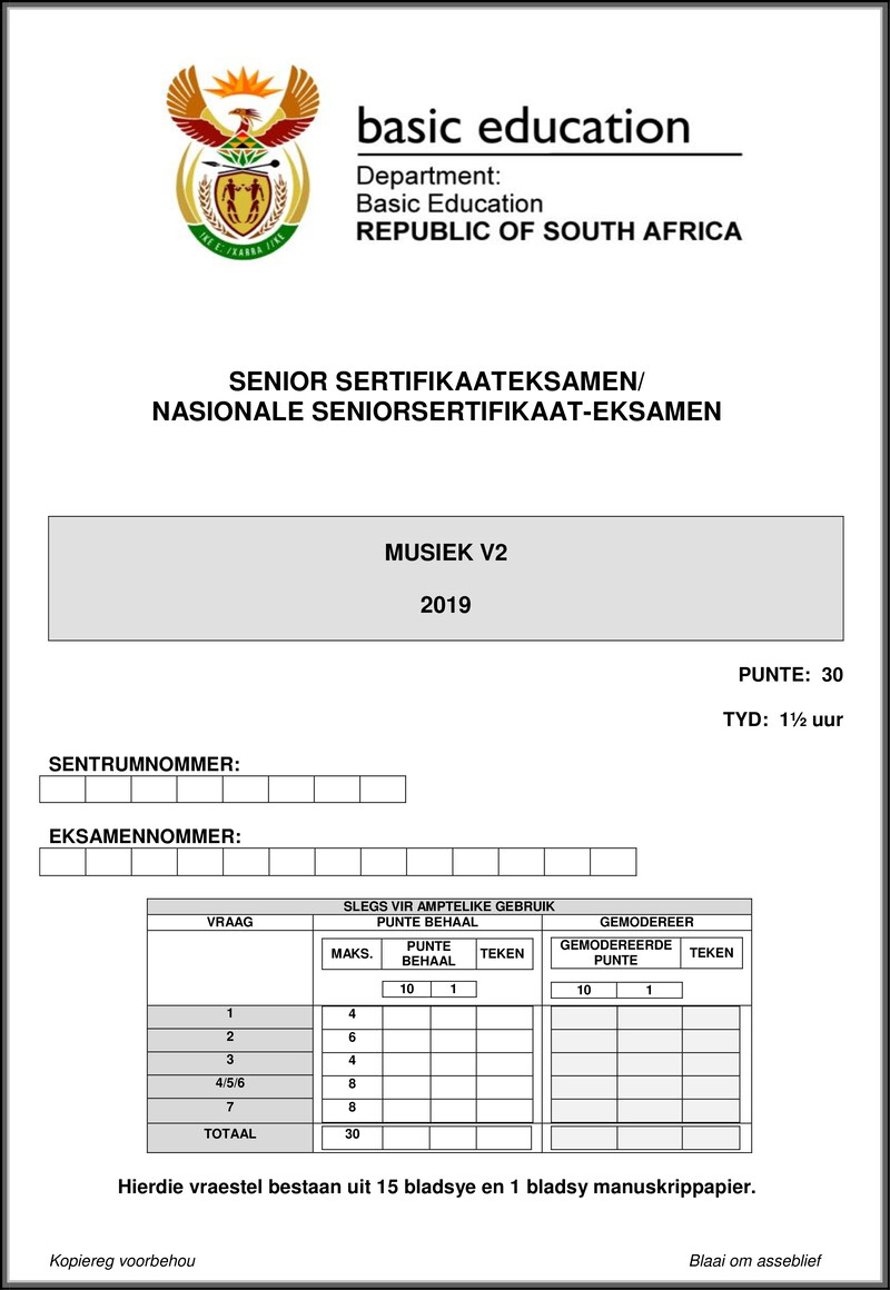 Music P2 May June 2019 Afr Gr12