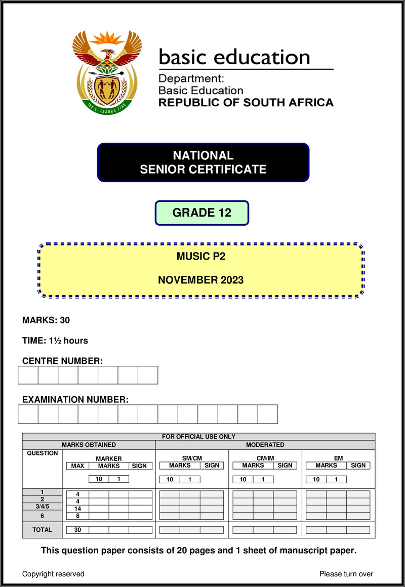 Music P2 Nov 2023 Eng Gr12