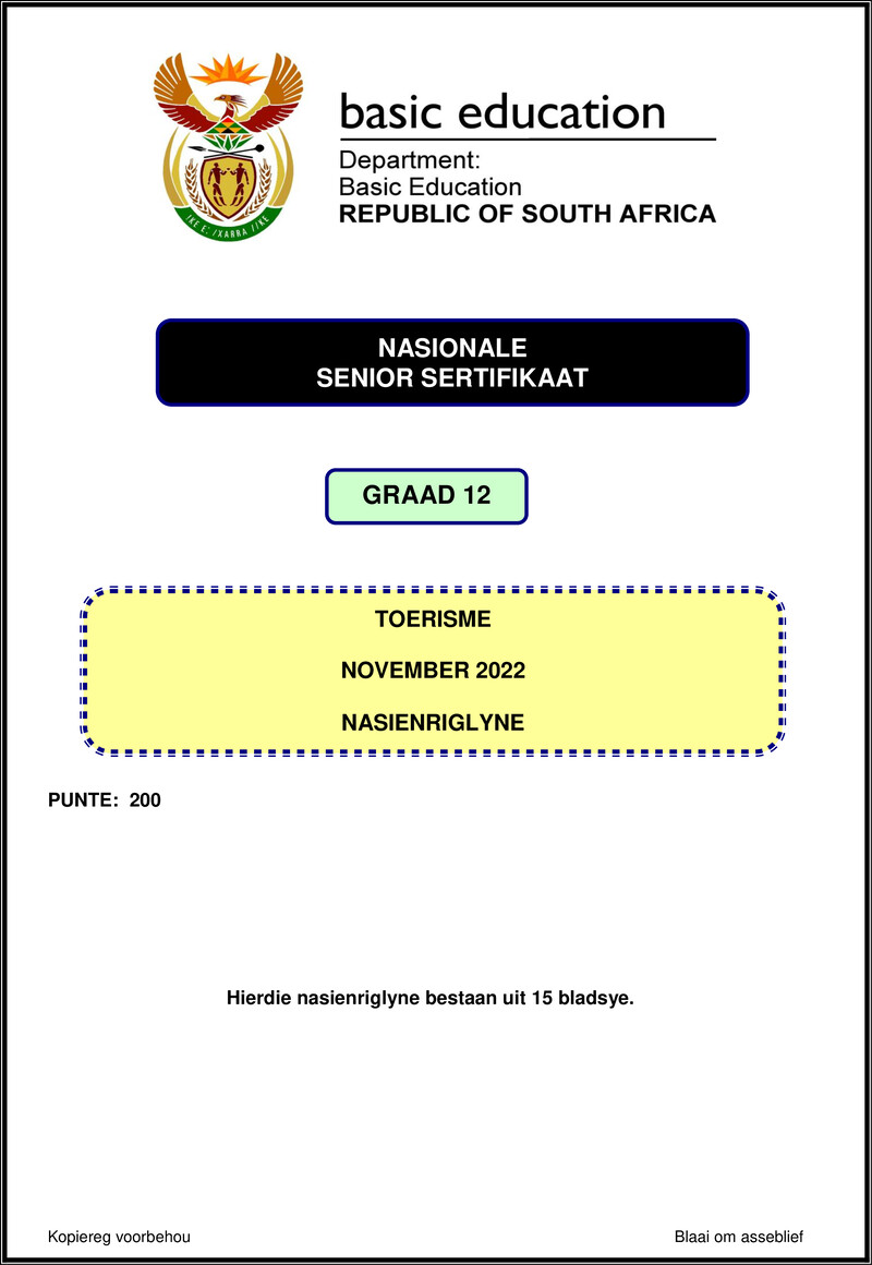 Tourism Nov 2022 Mg Afr Gr12